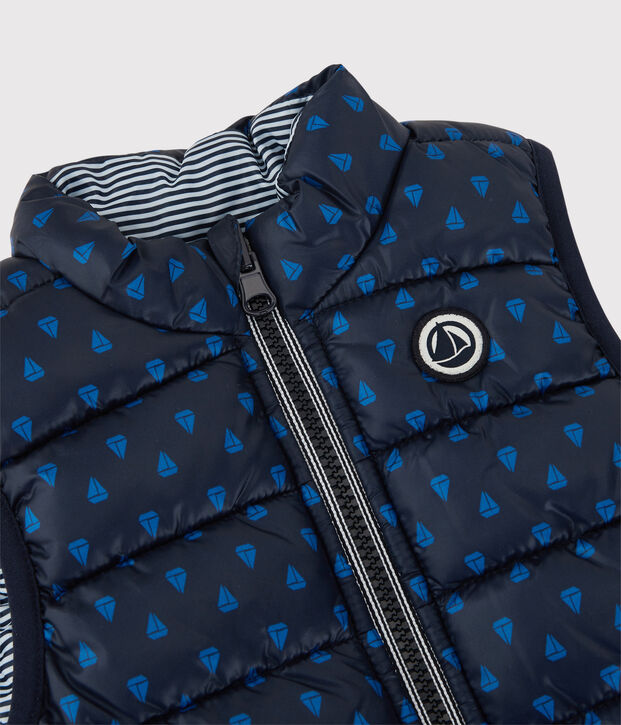 Wendbarer Baby-Anorak. blau/blau