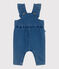 Langbeinige Baby-Latzhose aus Jeansstoff mit Elastan.  blau BLEU DELAVE