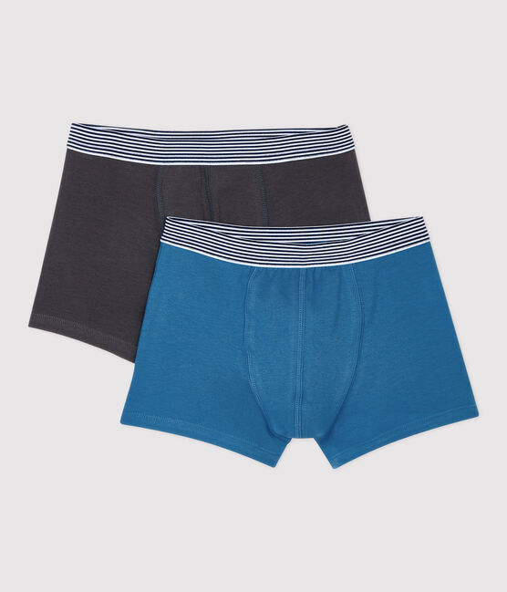 2er-Set Boxershorts aus Bio-Baumwolle und Elastan für Jungen variante 1