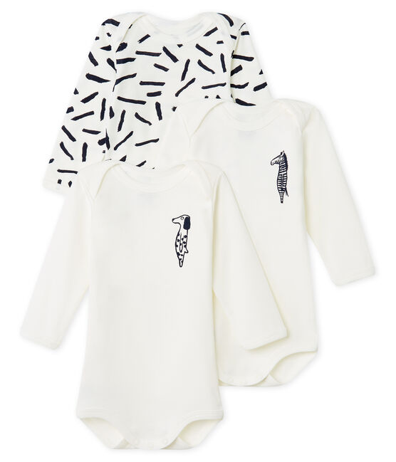 Trio langärmelige Baby-Bodys Jean Jullien VARIANTE 1 CN