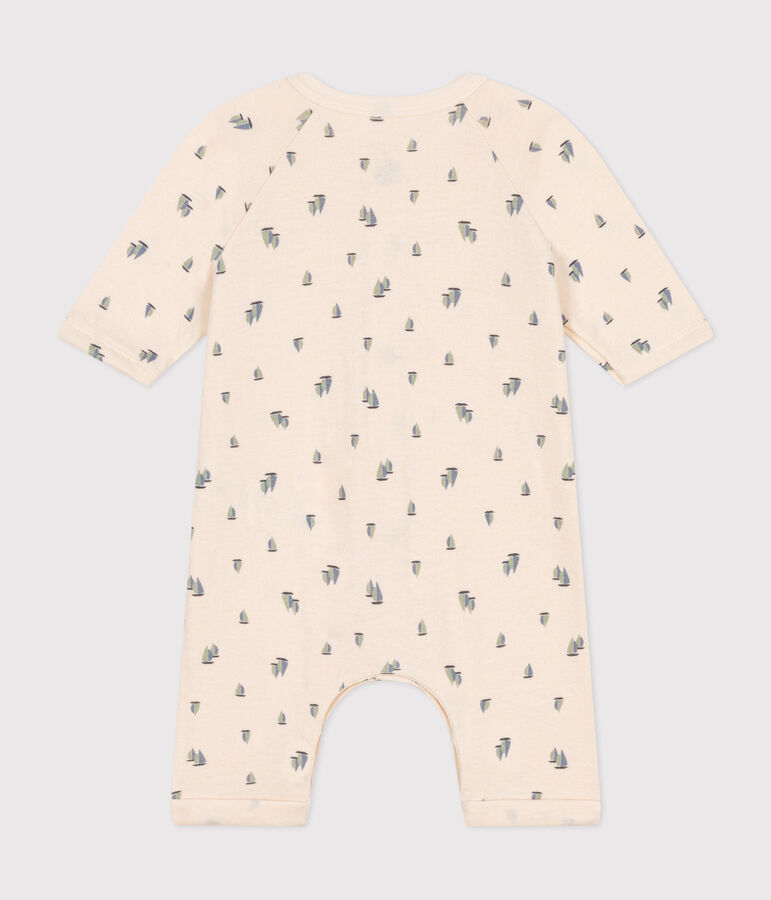 Langer Baby-Overall aus Doppeljersey naturfarben/vielfarbig