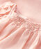 Kurzärmeliges Baby-Kleid aus Crêpe für Mädchen rosa MINOIS