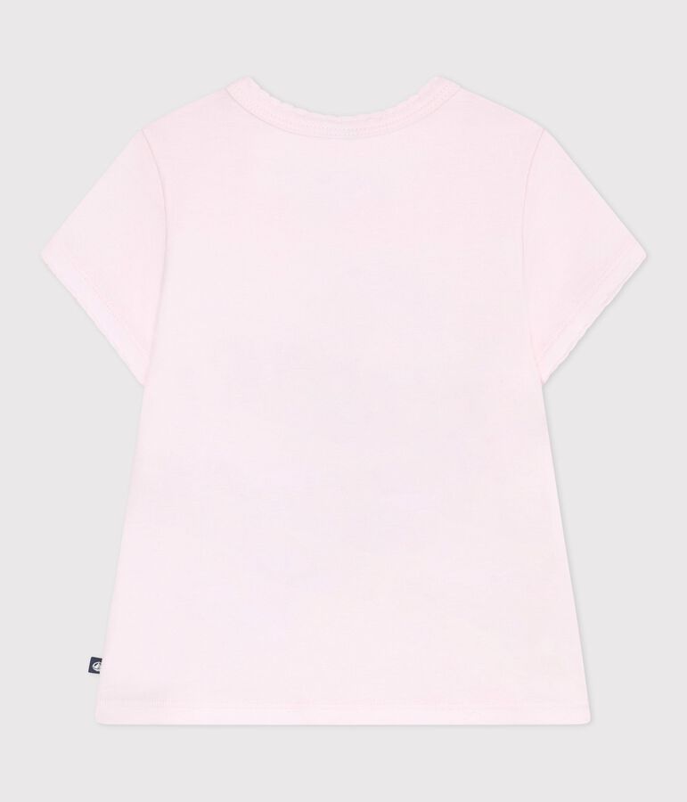 Kurz&auml;rmeliges Kinder T-Shirt aus Baumwolle rosa
