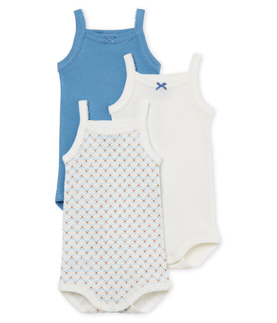 3er-Set Baby-Trägerbodys für Mädchen variante 1