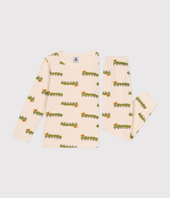 Kinderpyjama aus Baumwolle mit Tier-Printmotiv weiss AVALANCHE/ MULTICO