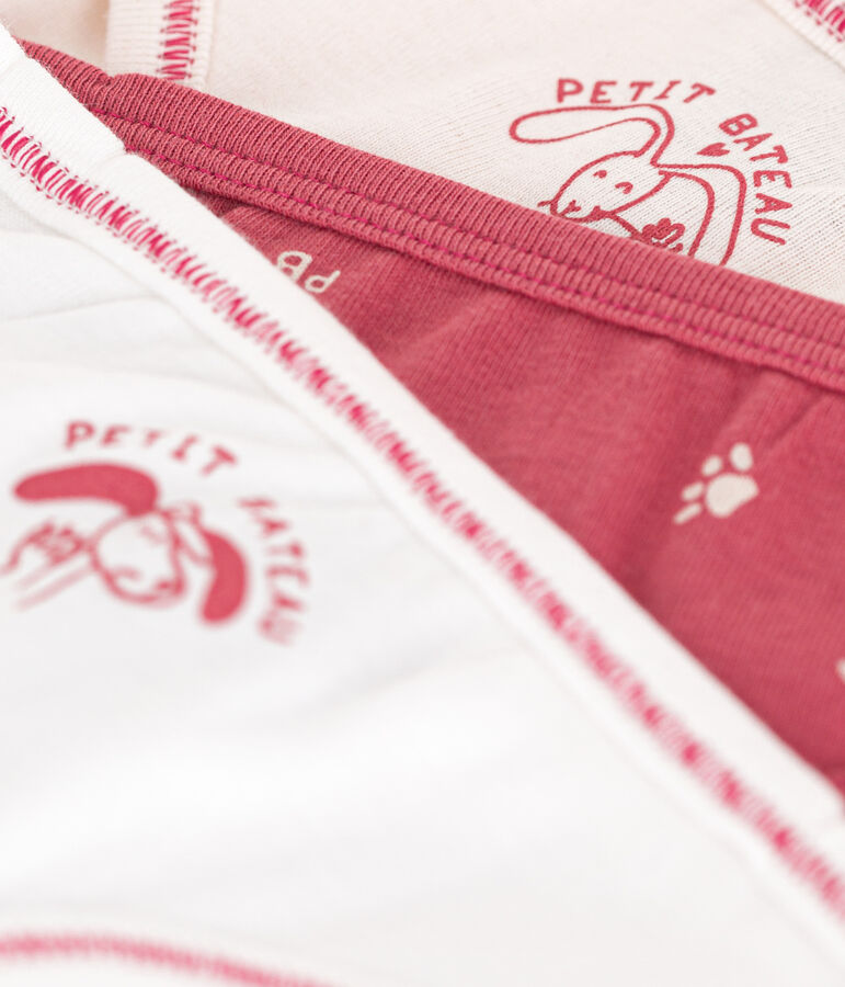 3er-Set Slips f&uuml;r M&auml;dchen aus Baumwolle vielfarbig