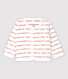Petit Bateau Baby-Cardigan aus Bio-Baumwoll-Jacquard mit "Je t'aime"-Schriftzug