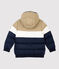 Gefütterte Kinder-Winterjacke für Jungen blau SMOKING/weiss MULTICO