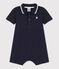 Baby-Kurzoverall aus Baumwolle blau SMOKING