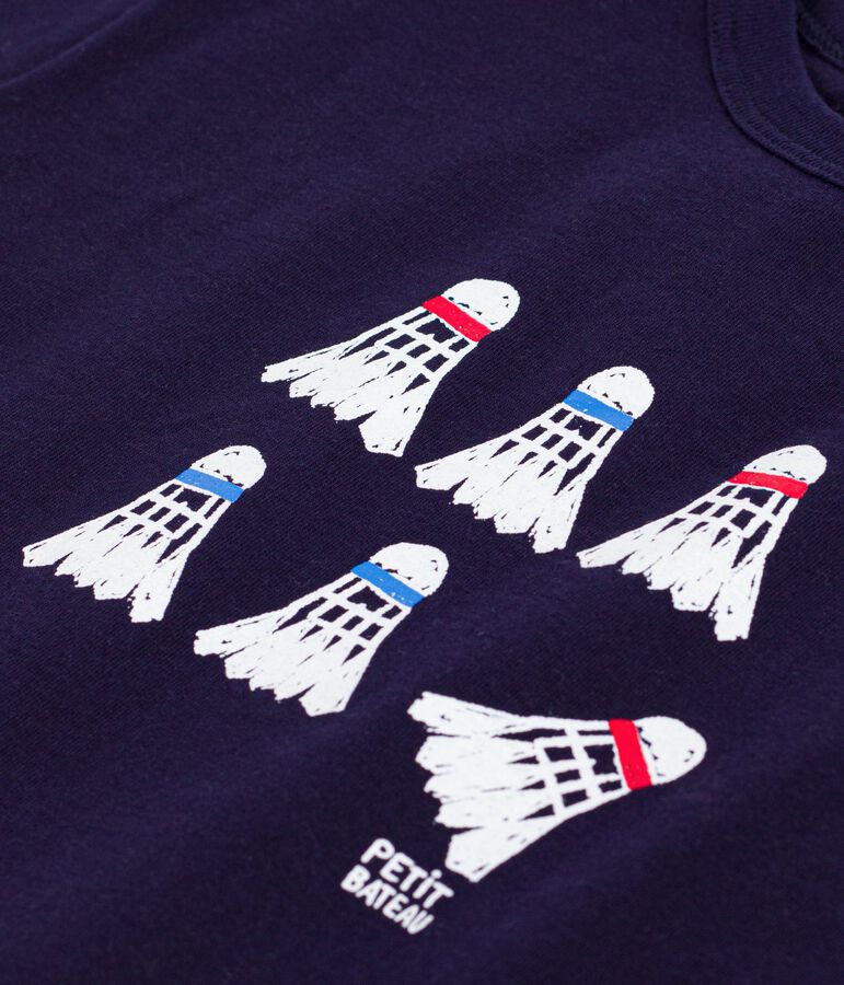 Kurz&auml;rmeliges Kinder T-Shirt aus Baumwolle blau