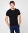 Kurzärmeliges t-shirt rundhalsausschnitt herren schwarz NOIR