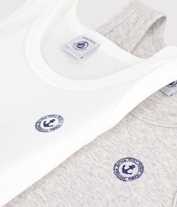 Lot de 2 d&eacute;bardeurs en coton vielfarbig