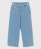 Schlaghose aus hellem Denim für Mädchen blau DENIM BLEU