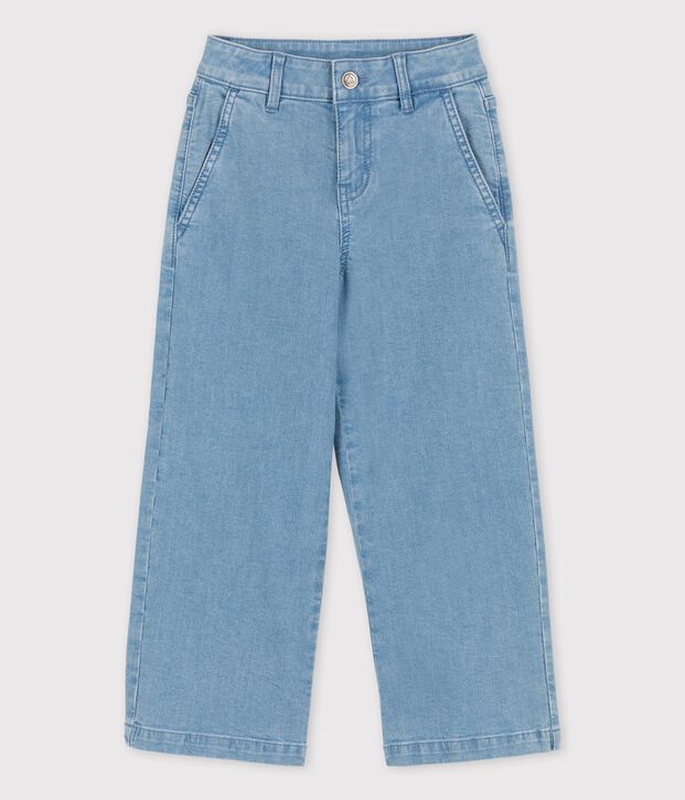 Schlaghose aus hellem Denim f&uuml;r M&auml;dchen blau