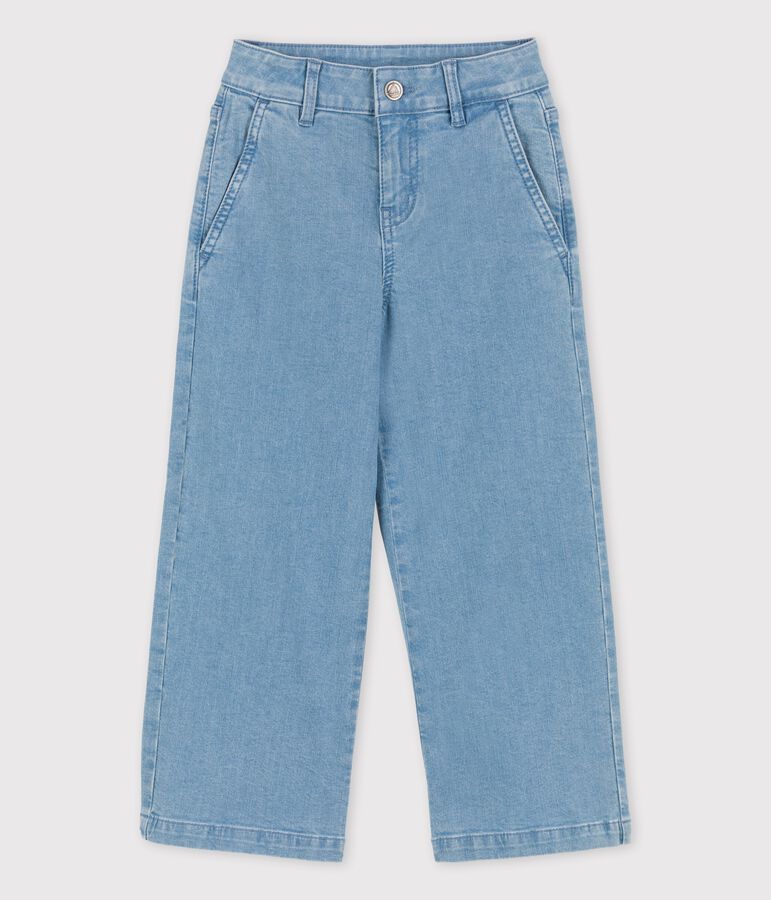Schlaghose aus hellem Denim f&uuml;r M&auml;dchen blau