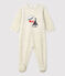 Baby-Strampler aus Velours in einfarbig Beige beige MONTELIMAR CHINE