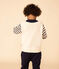 Kinderpullover aus Baumwolle mit Matrosenmuster weiss AVALANCHE/ MULTICO