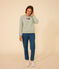 Damen-Sweatshirt aus Molton grün HERBIER