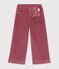 Kinder Wide Leg-Hose aus Feincord rosa