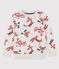 Kinder-Sweatshirt aus Molton beige MONTELIMAR/weiss MULTICO