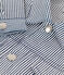 Kinderjacke aus gestreiftem Baumwollcanvas für Mädchen blau MEDIEVAL/weiss MARSHMALLOW