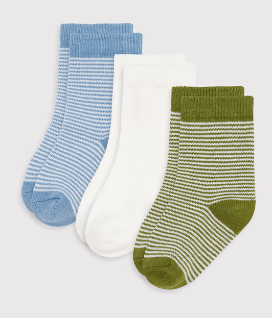 3er-Set Baby-Socken aus Baumwolle mit Ringelstreifen variante 1