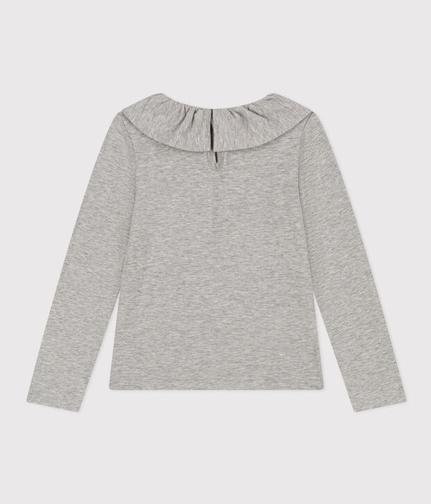 Bluse aus Baumwolle f&uuml;r Kinder/M&auml;dchen grau