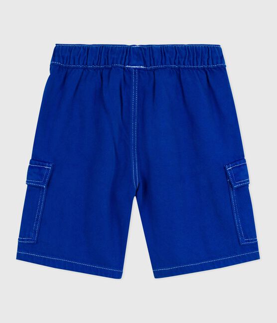 Kinder Cargo-Bermuda aus Baumwolle blau SURF