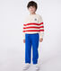Kinder-Pullover aus Baumwolle mit Streifen