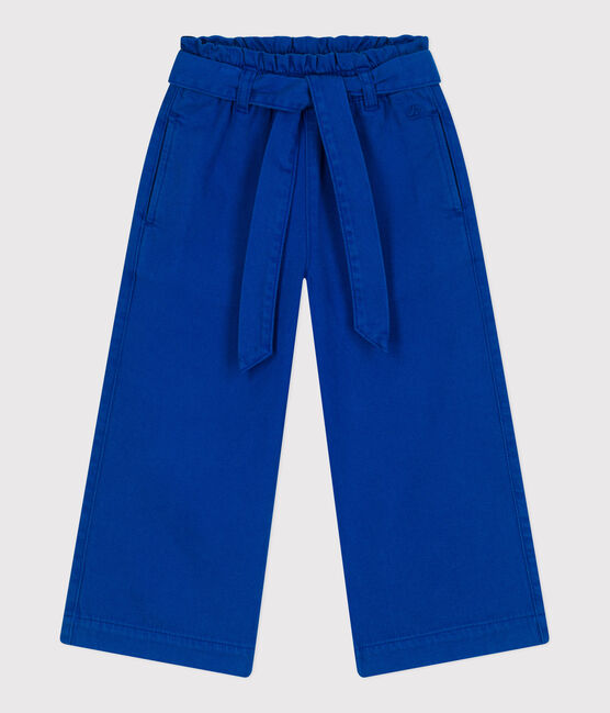 Kinder-Hose aus Baumwoll-/Lyocell-Mischgewebe.  blau SURF
