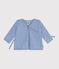Baby-Wickeljacke aus Woll- und Baumwollstrick mit Lochstickerei POLAIRE