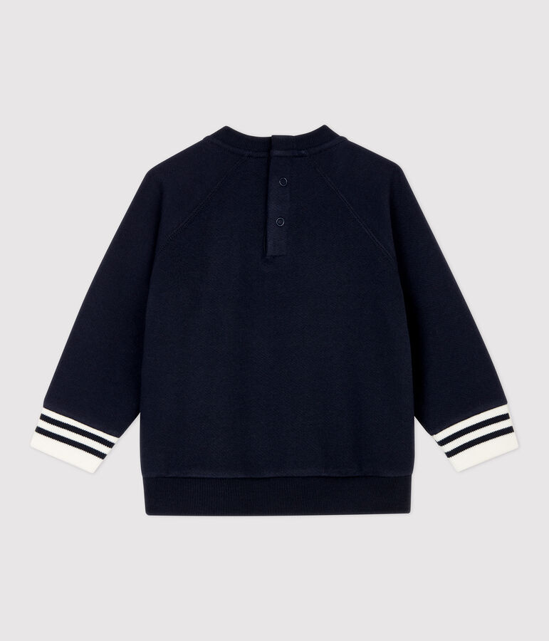 Baby-Sweatshirt aus Molton. blau