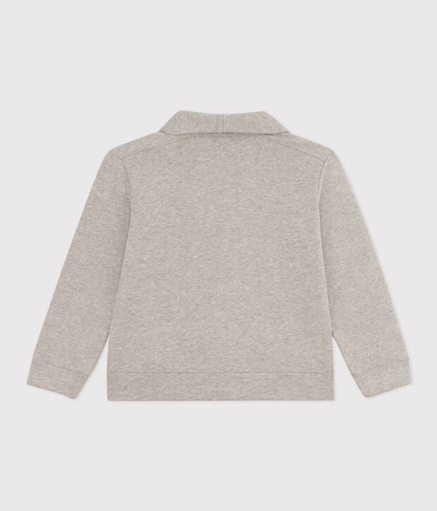 Kinder Cardigan aus Baumwolle f&uuml;r Jungen grau