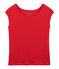 T-Shirt aus Leinen, Damen rot PEPS