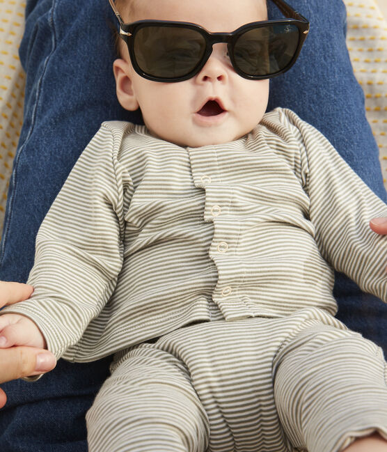 Baby-Set aus Baumwolle mit Ringelstreifen MARECAGE/ MARSHMALLOW