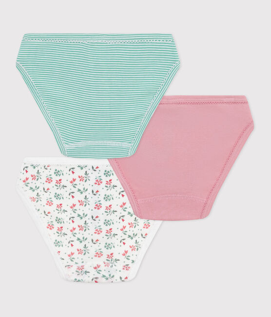 3er-Set Kinder-Slips aus Baumwolle mit Blumenmotiv variante 1