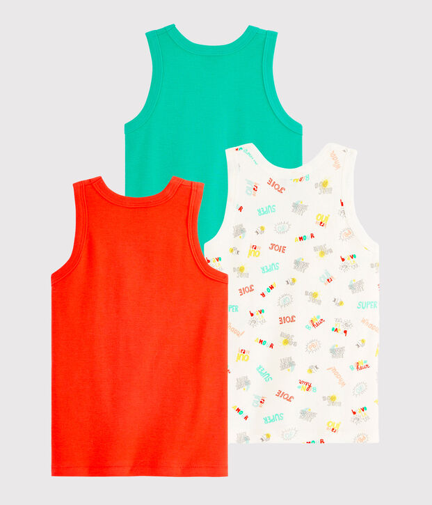 3er-Set Tanktops f&uuml;r kleine Jungen vielfarbig