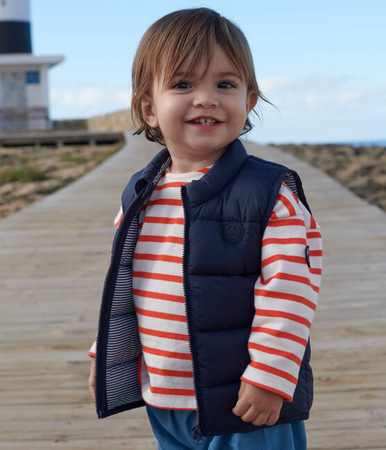 Baby Steppweste blau SMOKING