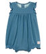 Baby-kurzoverall mädchen aus baumwolle/leinen