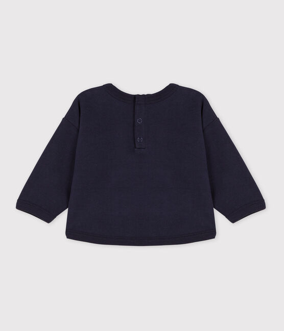 Baby-Sweatshirt aus Baumwolle blau SMOKING