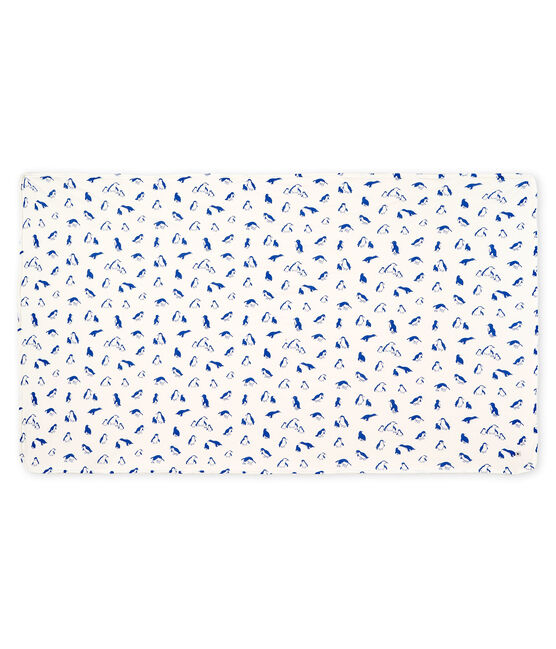 Babydecke aus Rippstrick und Sherpa weiss MARSHMALLOW