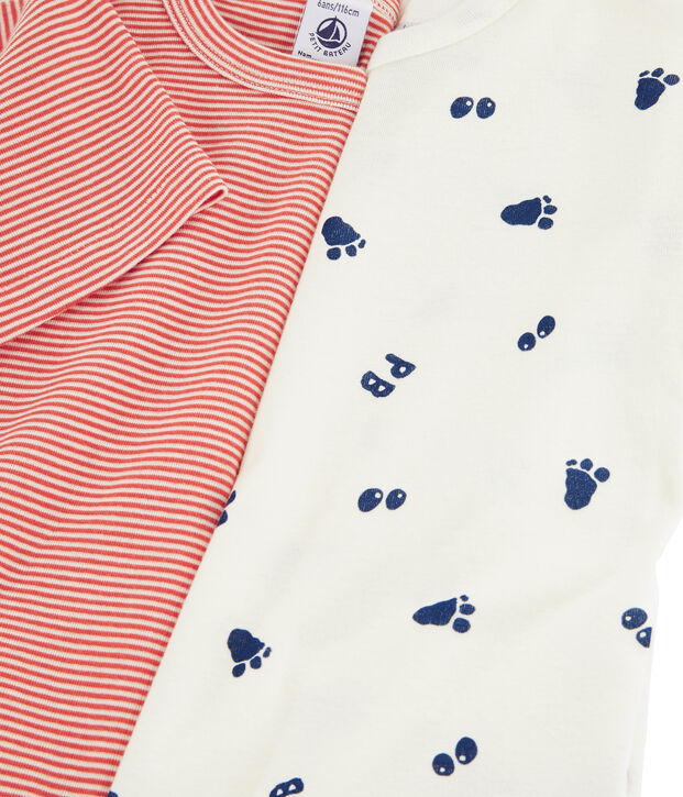 2er-Set kurz&auml;rmlige T-Shirts mit Yetitatzen-Print f&uuml;r kleine Jungen vielfarbig