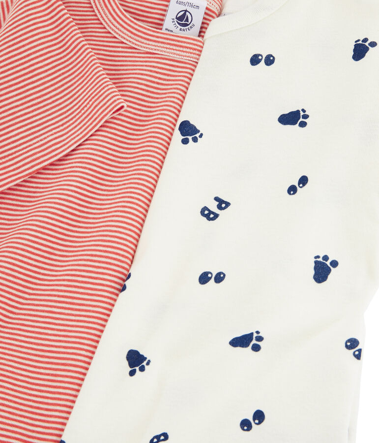 2er-Set kurz&auml;rmlige T-Shirts mit Yetitatzen-Print f&uuml;r kleine Jungen variante 1