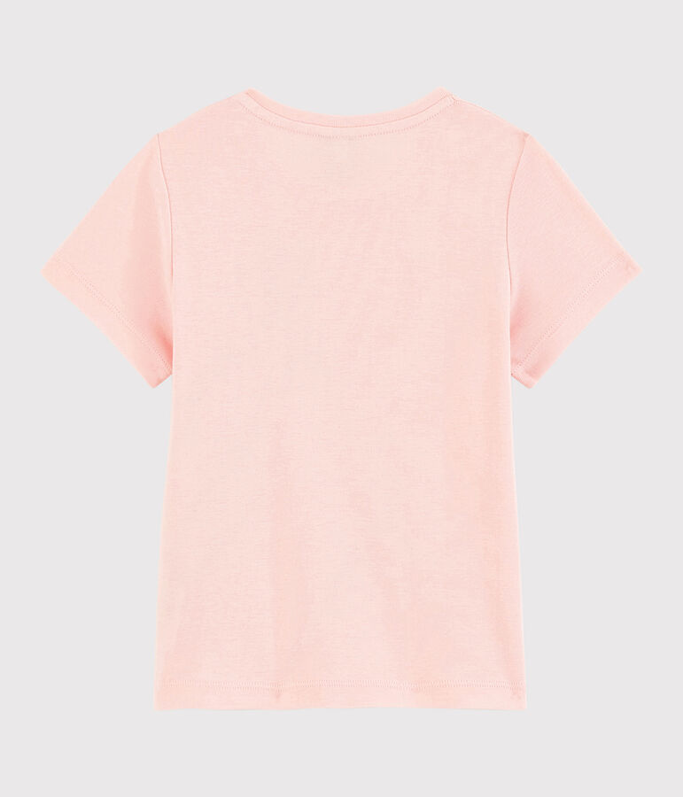 Kurz&auml;rmliges Kinder-T-Shirt aus Baumwolle f&uuml;r M&auml;dchen rosa