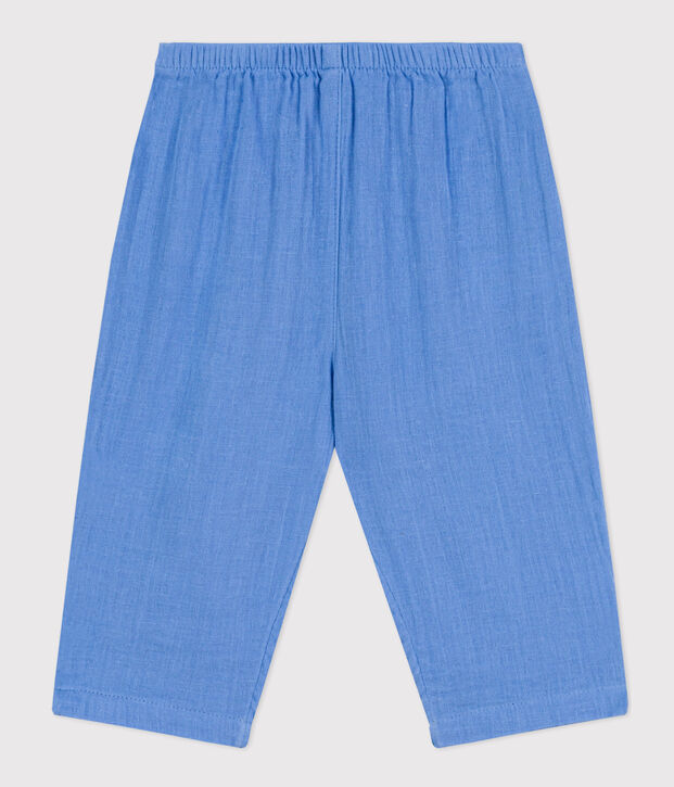 Baby-Hose aus Musselin blau