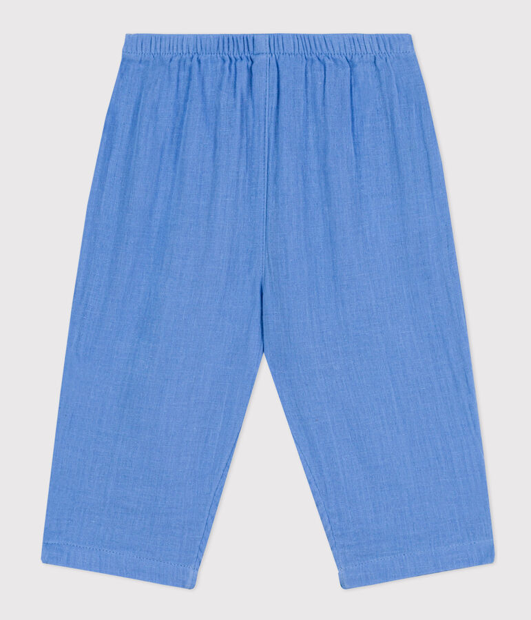 Baby-Hose aus Musselin blau