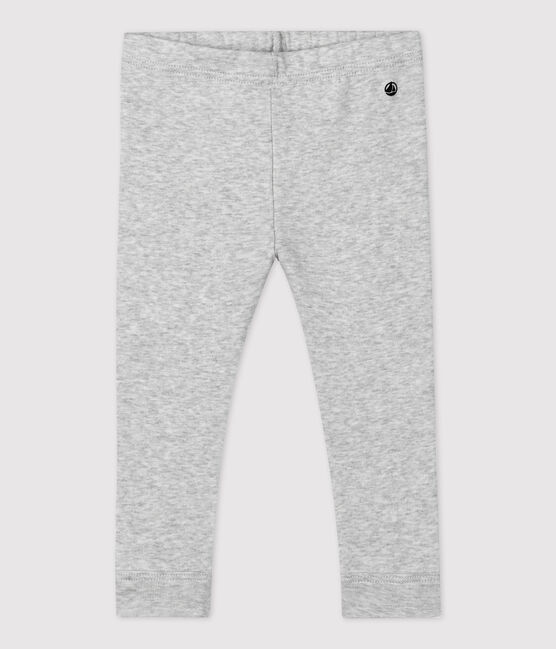 Baby-Leggings aus Bio-Baumwolle grau BELUGA CHINE