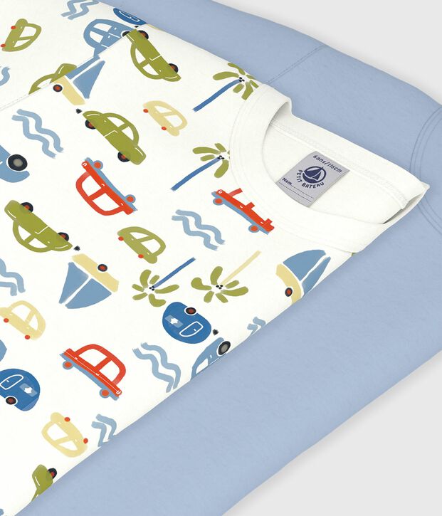 Set kurz&auml;rmelige Kinder-T-Shirts aus Baumwolle mit Automotiv vielfarbig