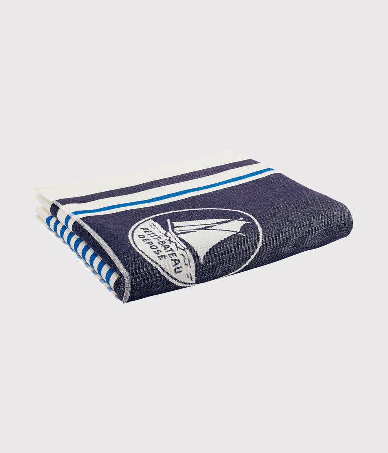 Strandtuch weiss/vielfarbig