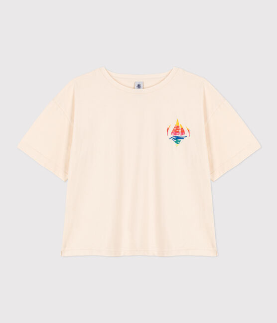 Damen-T-Shirt LE BOXY aus Baumwolle naturfarben AVALANCHE